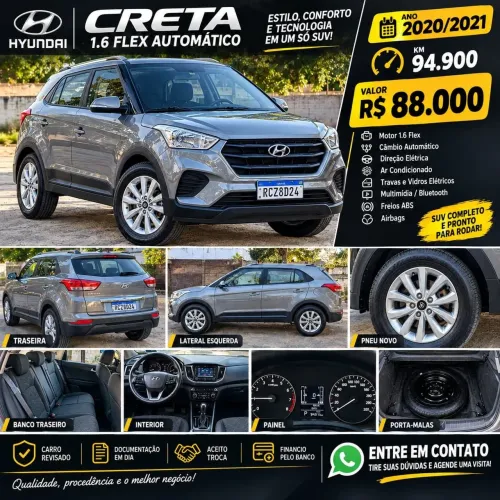 Hyundai Creta Action 1.6 16V Flex AUT 2021