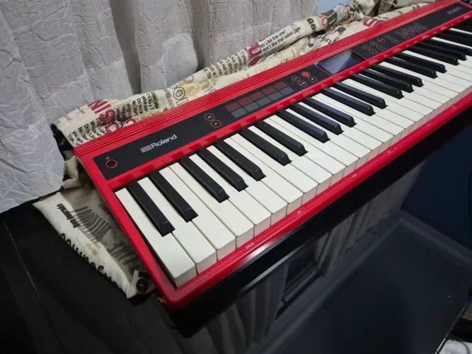 Teclado Musical Roland GO Keys 61 teclas vermelho
