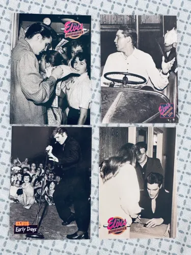Elvis Presley -4 cards colecionáveis 1992