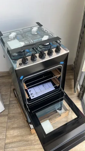 FOGÃO INOX WHIRLPOOL COM FORNO ELÉTRICO