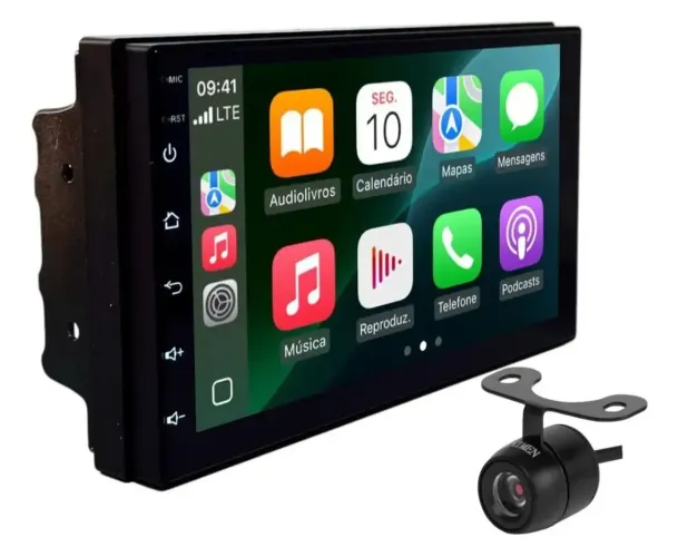 Multimídia MP5/ Tela de 7 polegadas/ Bluetooth/ USB/ SD
