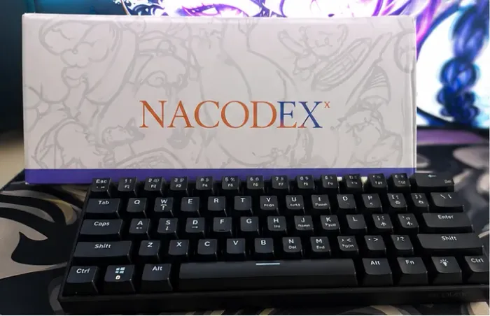 Teclado Ajazz nk61 teclado mecânico para jogos com fio 60% Preto