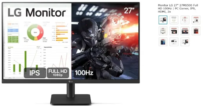 Monitor LG 27MS500-B