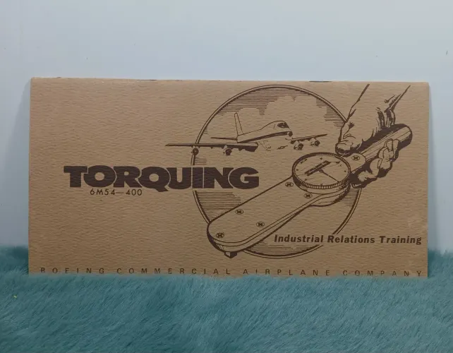 Aviação manual boeing torquing 6m54-400 original 1975