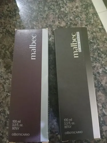 2 perfumes malbec um tradicional outro black legend