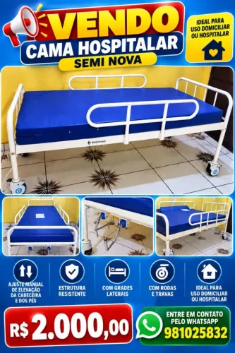 Cama Hospitalar móvel