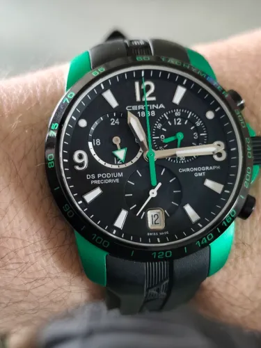 Certina DS Podium Chrono GMT Aluminium Swiss Made Full Set Único Exclusivo Perfeito