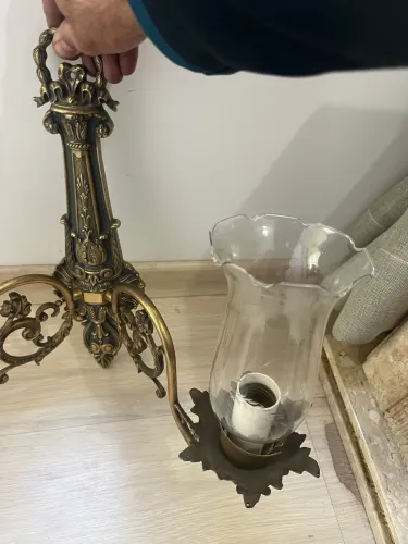 Luminária de bronze de parede Natalino Tomasi
