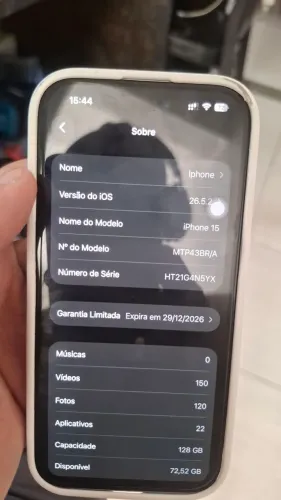 Iphone 15 na garantia Apple