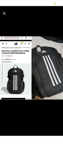 Mochila Adidas Essentials Três Listras (Original)