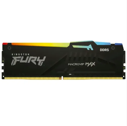 Memória RAN DDR5 Macrovip Max by Kingston Fury 16GB 600MHZ RGB Preta