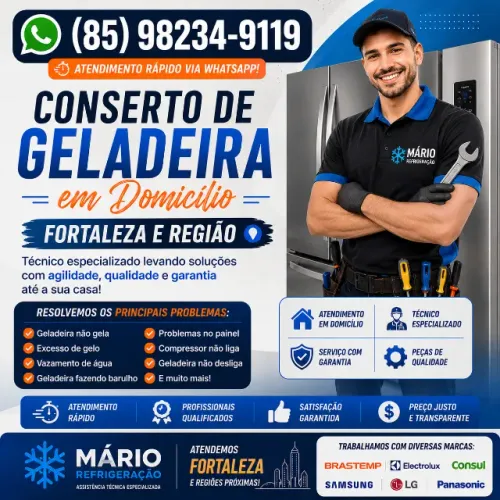 Conserto de Geladeira em Domicílio - Fortaleza e Região