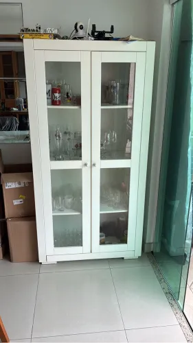Cristaleira Branca Tok Stok