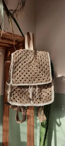 Mochila crochê promoção