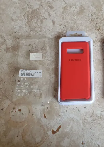 Capa Silicone Aveludada logo Samsung Galaxy S10 Plus