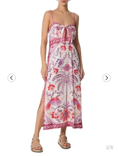 Vestido Farm Midi Romance de Tucano