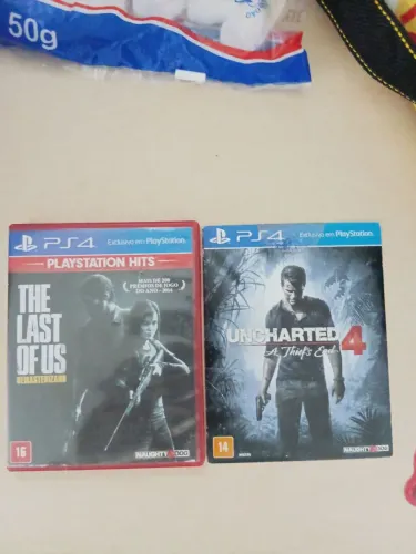 The Last of Us e Uncharted PS4 + 3 jogos ps3