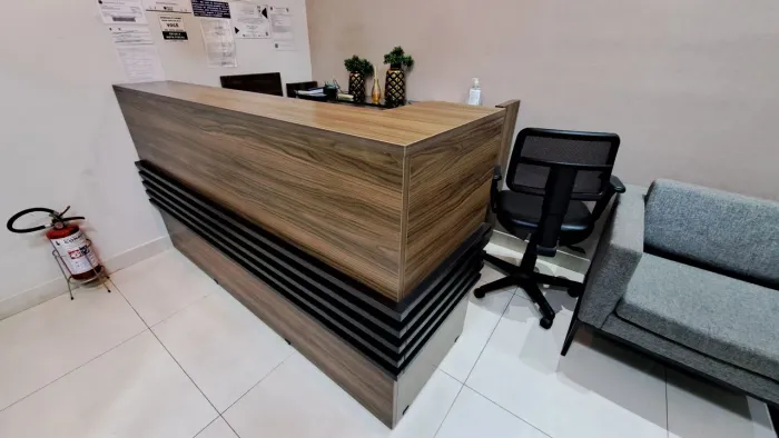Bancada recepção 
