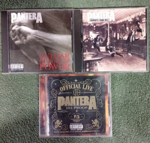 Lote de CDs Pantera Importados e Originais - CDs  Clássicos de Época Rara (Lote 10