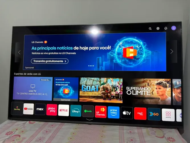tv smart LG 60 polegadas impecável