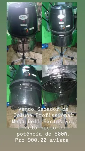 secador de coluna profissional Mega Bell modelo Exclusive