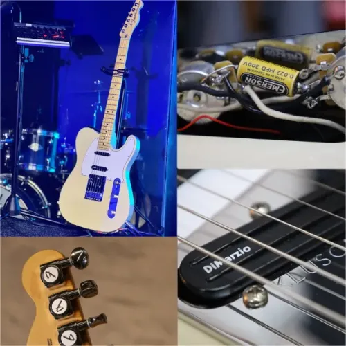 Fender Deluxe Nashville Telecaster  com diversos upgrades de ponta.