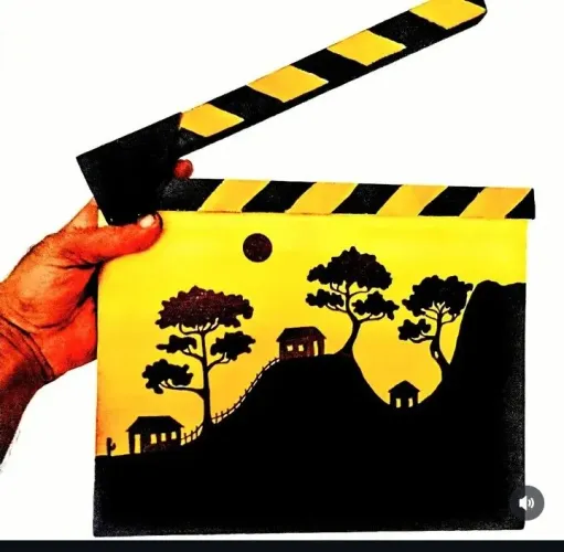 Claquete de cinema decorativa