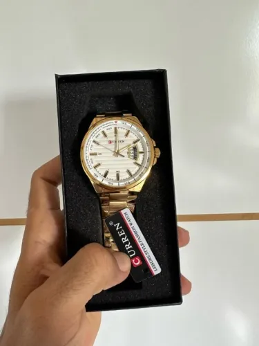Relógio Masculino Curren Original Em Aço Inoxidável