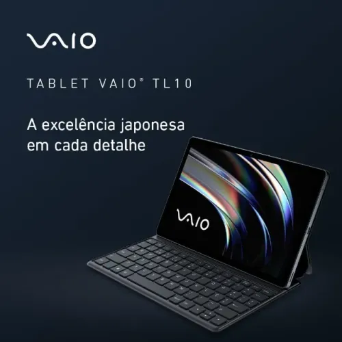 Tablet VAIO TL10 8GB/128GB 4G Wi-Fi Tela 10,4? 2K  c/ Teclado, Android 13 7000mAh Octa-Cor