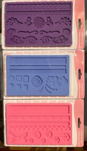 Kit 11 formas silicone para decoração 