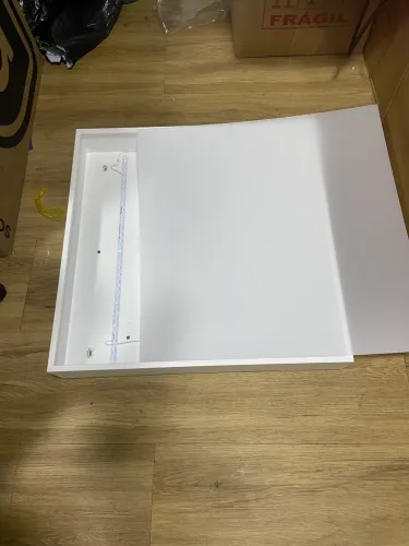 5 Luminárias led de sobrepor quadradas 60x60
