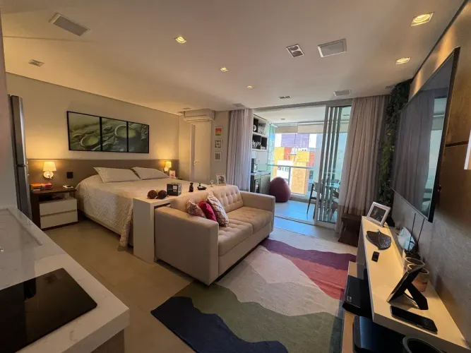 Apto Studio todo reformado p/ venda possui 37 m² com 1 quarto e 1 vaga em Pinheiros - São