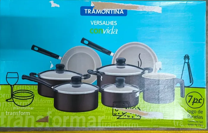 Jogo de Panelas Tramontina Versalhes 7 Peças - NOVO!