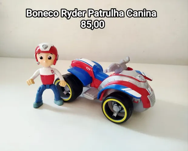 Ryder com seu Quadriciclo de Resgate (Rescue ATV) da Patrulha Canina Sunny Brinquedos 