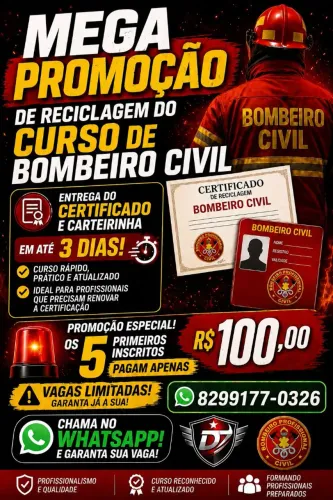 Curso de reciclagem do bombeiro profissional civil 