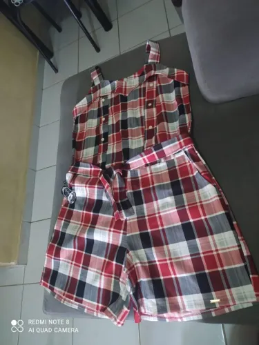 Lindo Macacão Xadrez