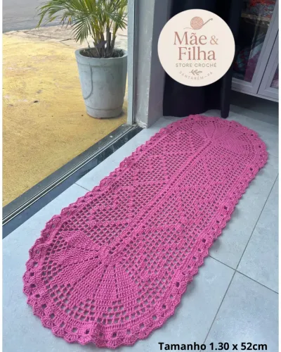 Passadeira ou Trilho de Mesa em Croch a pronta entrega 