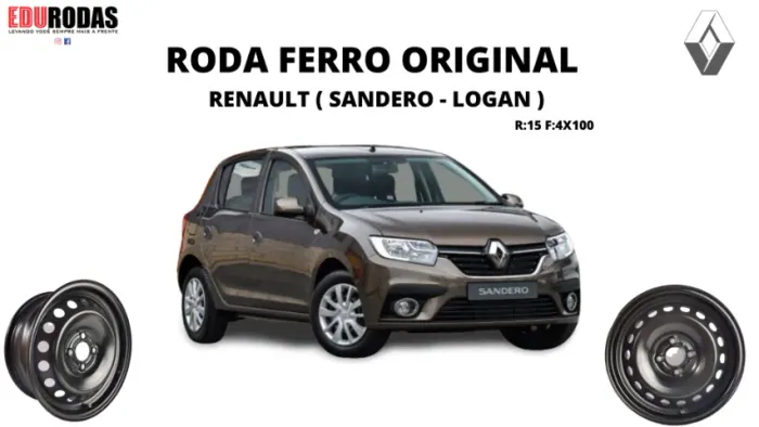 Step Renault Sandero e Logan Roda De Ferro Original Aro 15  