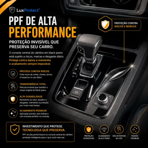 PPF Premium Black Piano | Proteção Invisível de Alta Performance