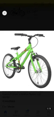 Bicicleta infantil aro 20 masculino 