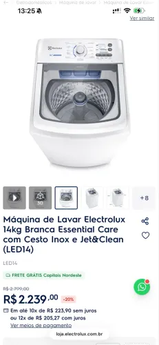 Máquina de lavar