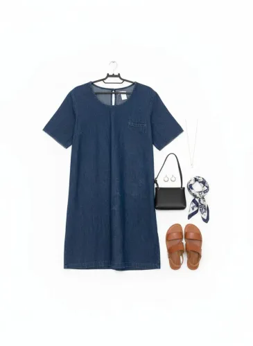 Vestido jeans Marisa tamanho 44