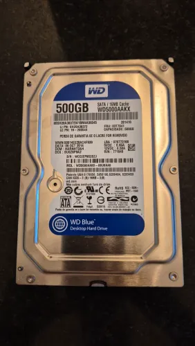 HD 500 Gigas WD BLUE SATA 500 GB DE ARMAZENAMENTO PARA COMPUTADORES