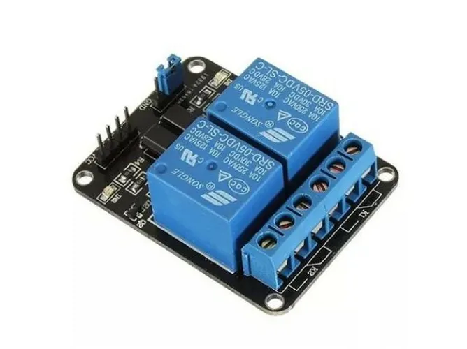 Relé Módulo 2 Canais 5v Com Acoplador Automação Arduino Pic COD-AM7