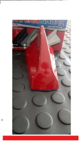 Antena Barbatana Shark Tubarão c sinal radio cores vermelho preto Fosco Prata branco