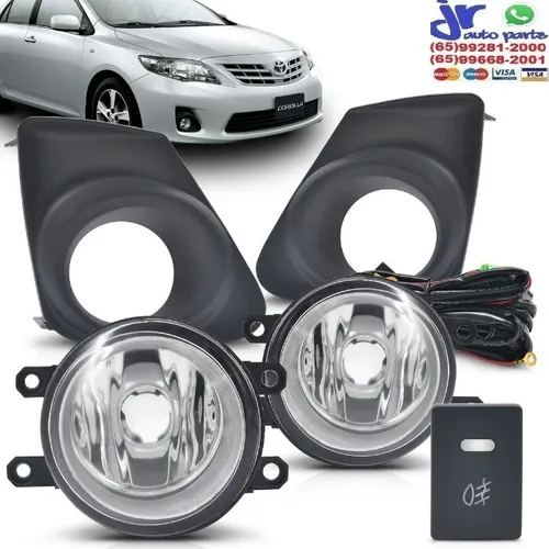 Kit Farol de Milha Corolla 2012 2013 2014 Auxiliar Neblina