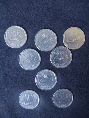 Kit Moedas de 25 centavos 1994 - 50 centavos 1994