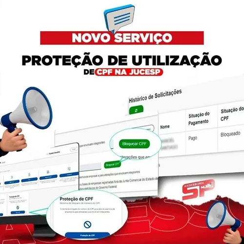 Proteção do CPF para Usuários da Junta Comercial - Jucesp