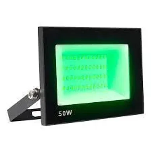 Refletor Holofote 50w Luz Verde A Prova D' Agua Bivolt Uso Externo