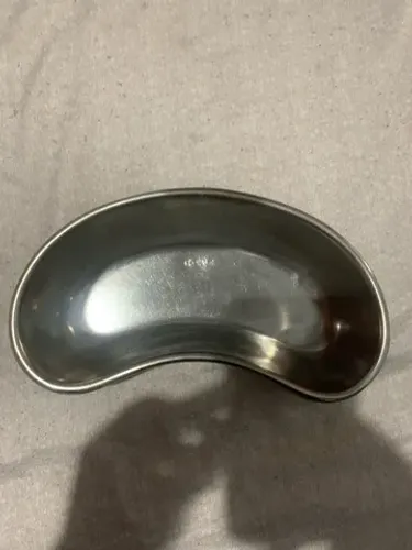 Cuba rim bandeja hospitalar inox
